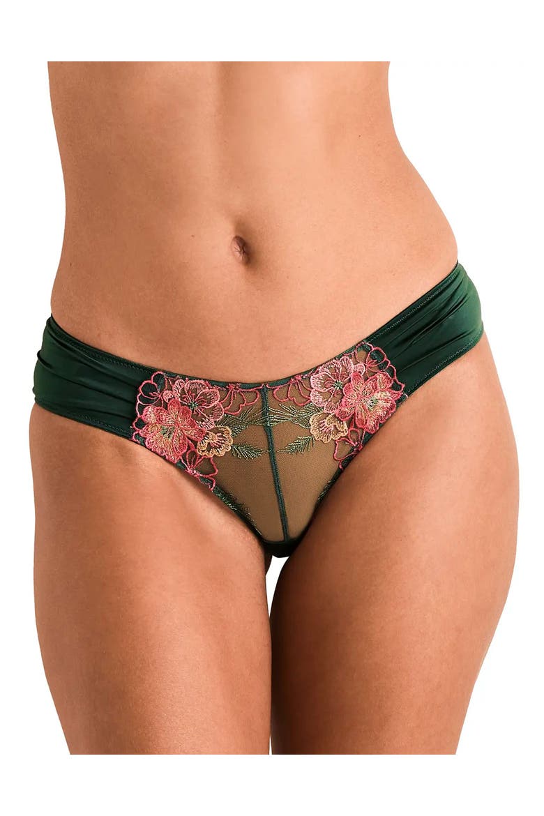 Carolyn Brazilian Panties, Main, color, Dark green