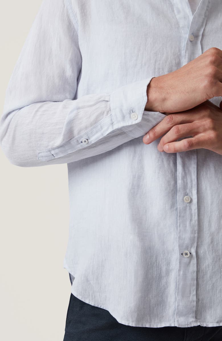 34 Heritage Regular Fit Linen Chambray Button-Up Shirt, Alternate, color, Chalk