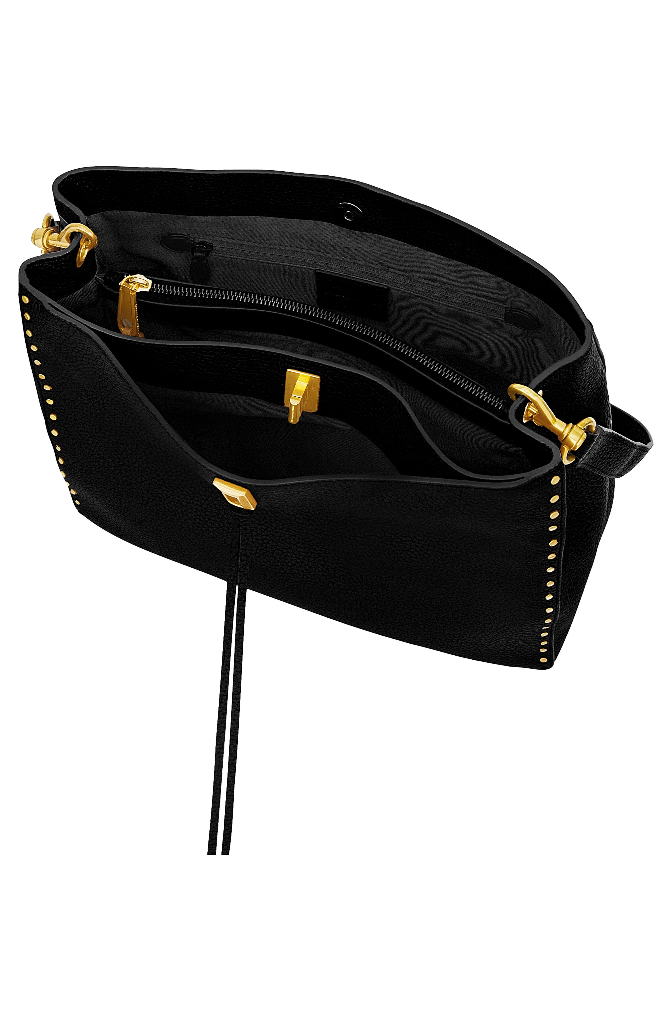 Rebecca Minkoff Large Darren Leather Shoulder Bag, Alternate, color, 