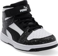PUMA Kids' Rebound Layup Splatter High Top Sneaker