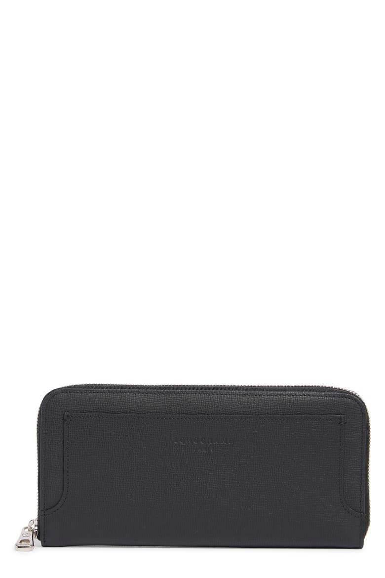 Zip Around Wallet, Main, color, BLACK