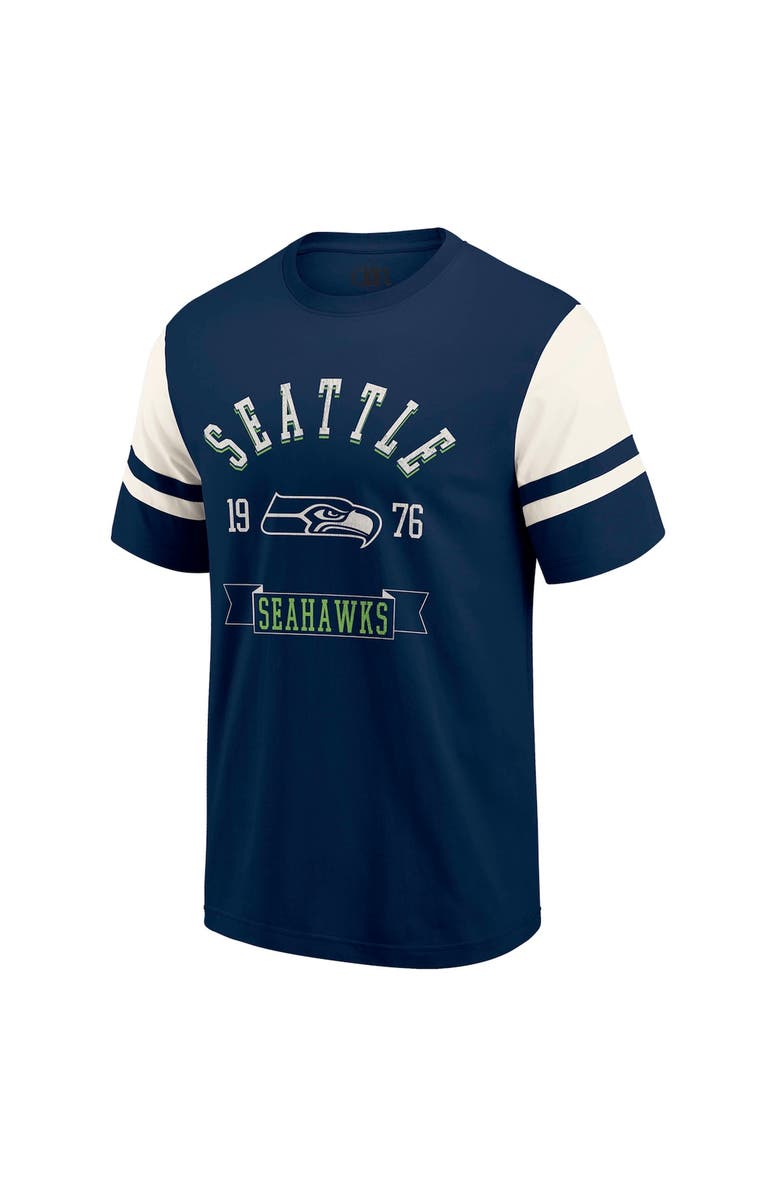 Darius Rucker Collection by Fanatics Men's Darius Rucker Collection by Fanatics College Navy Seattle Seahawks Football T-Shirt, Alternate, color, College Navy