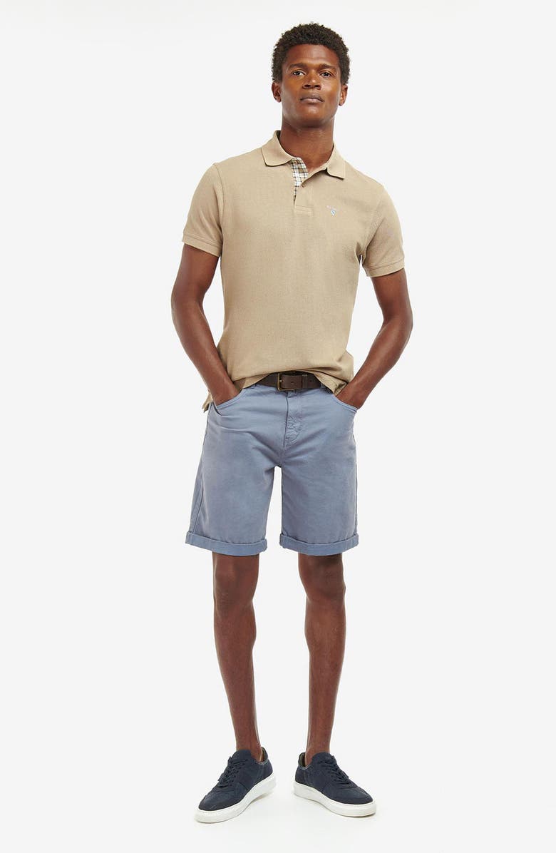 Barbour Overdyed Five Pocket Stretch Twill Shorts, Alternate, color, Washed Blue