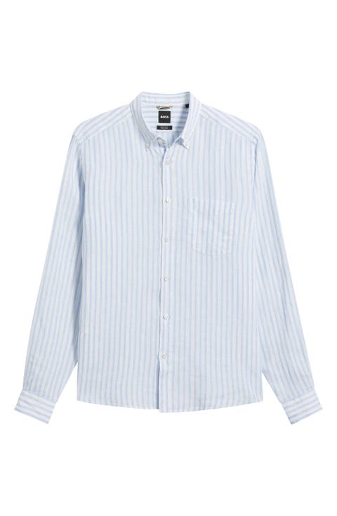 Liam Striped Linen Shirt
