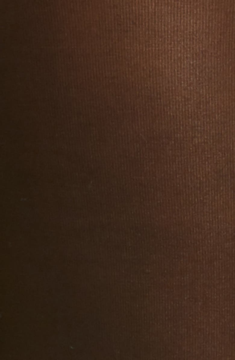 Natori Soft Suede Control Top Tights, Alternate, color, Black