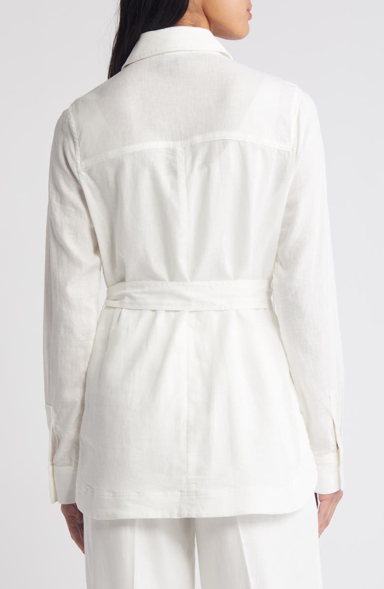 Tahari ASL Belted Shirt Jacket, Alternate, color, 