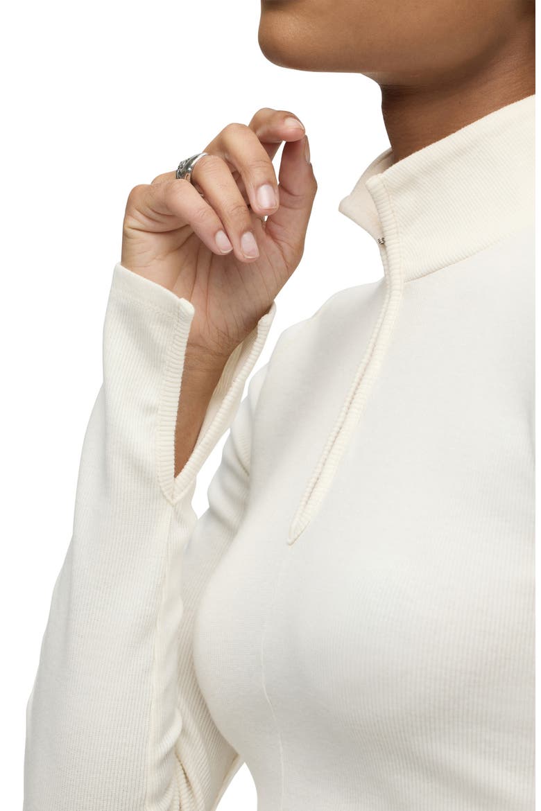 Long Sleeve Bodysuit, Alternate, color, ECRU