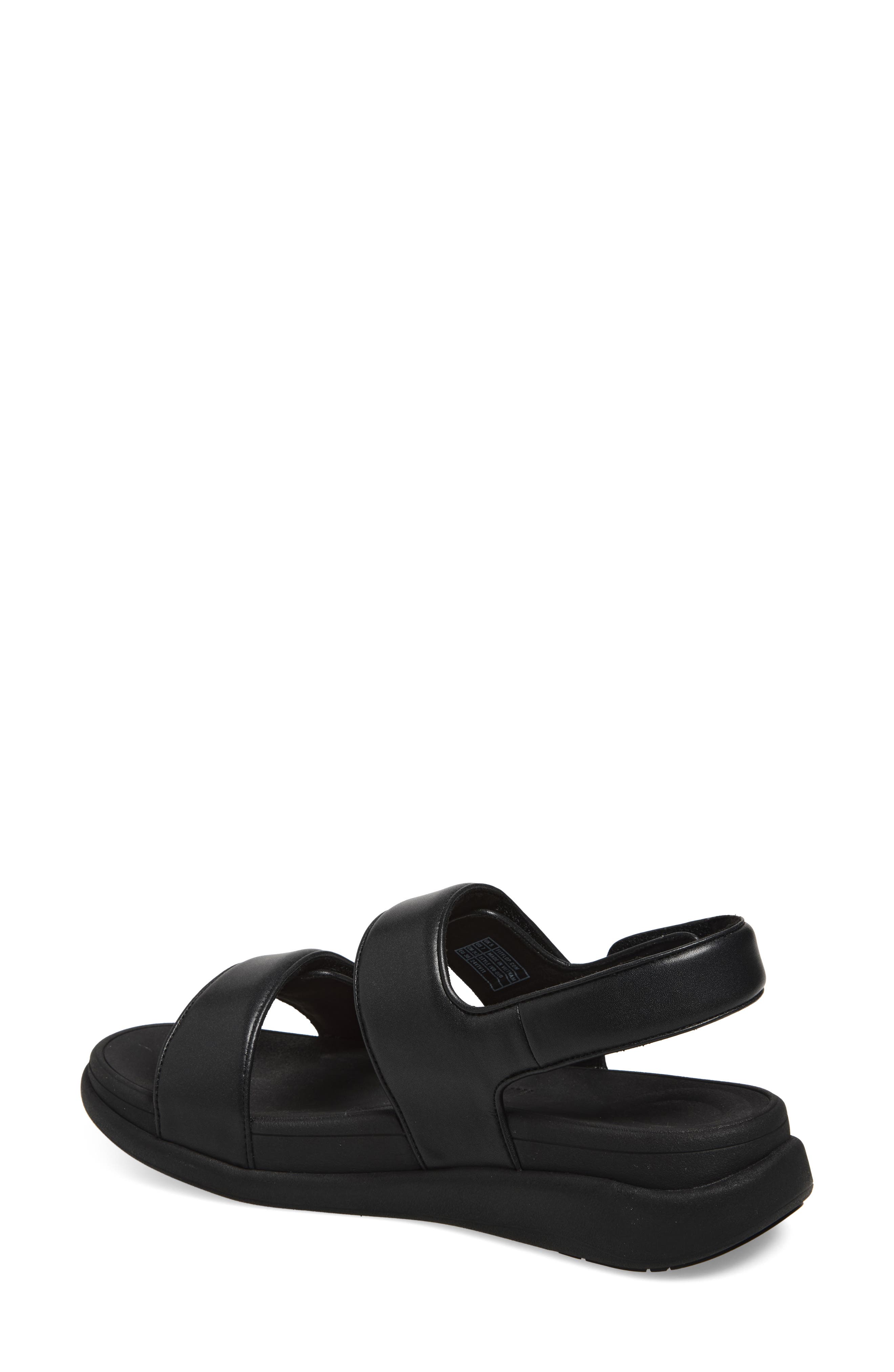 FitFlop F-Mode Go Adjustable Platform Flip Flop, Alternate, color, All Black