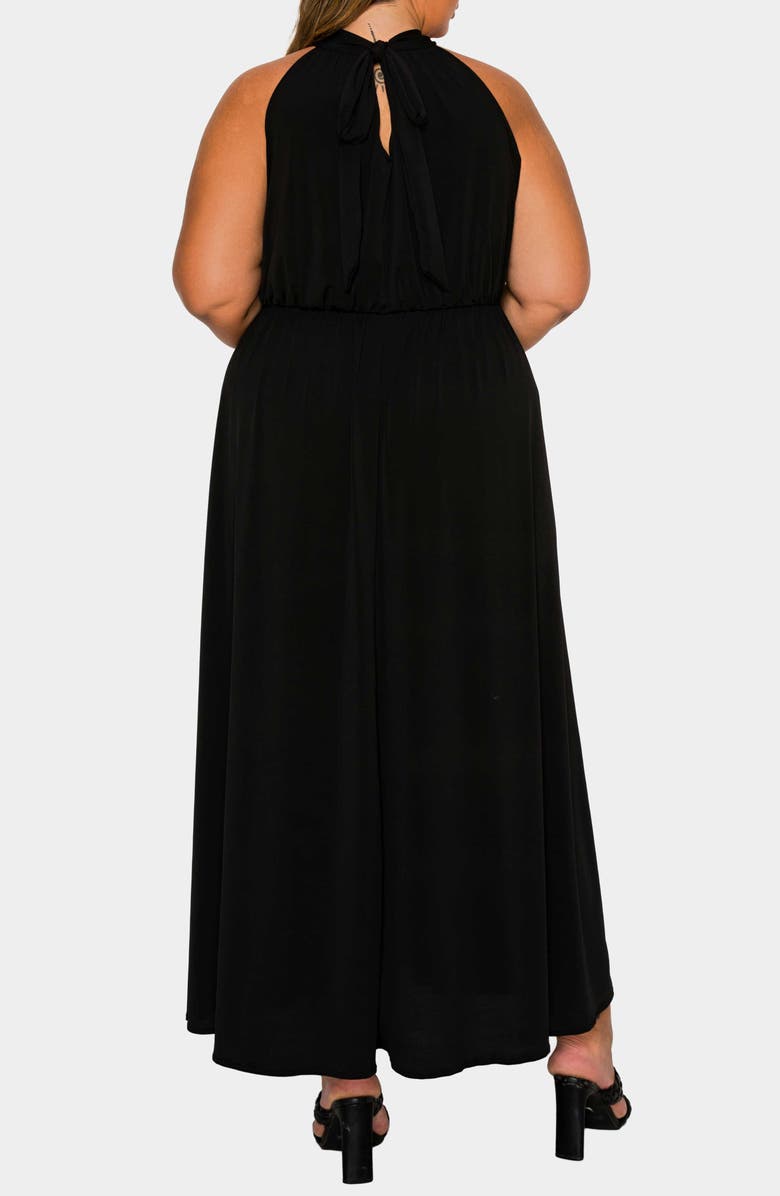 L I V D Cassia Maxi Dress, Alternate, color, Black