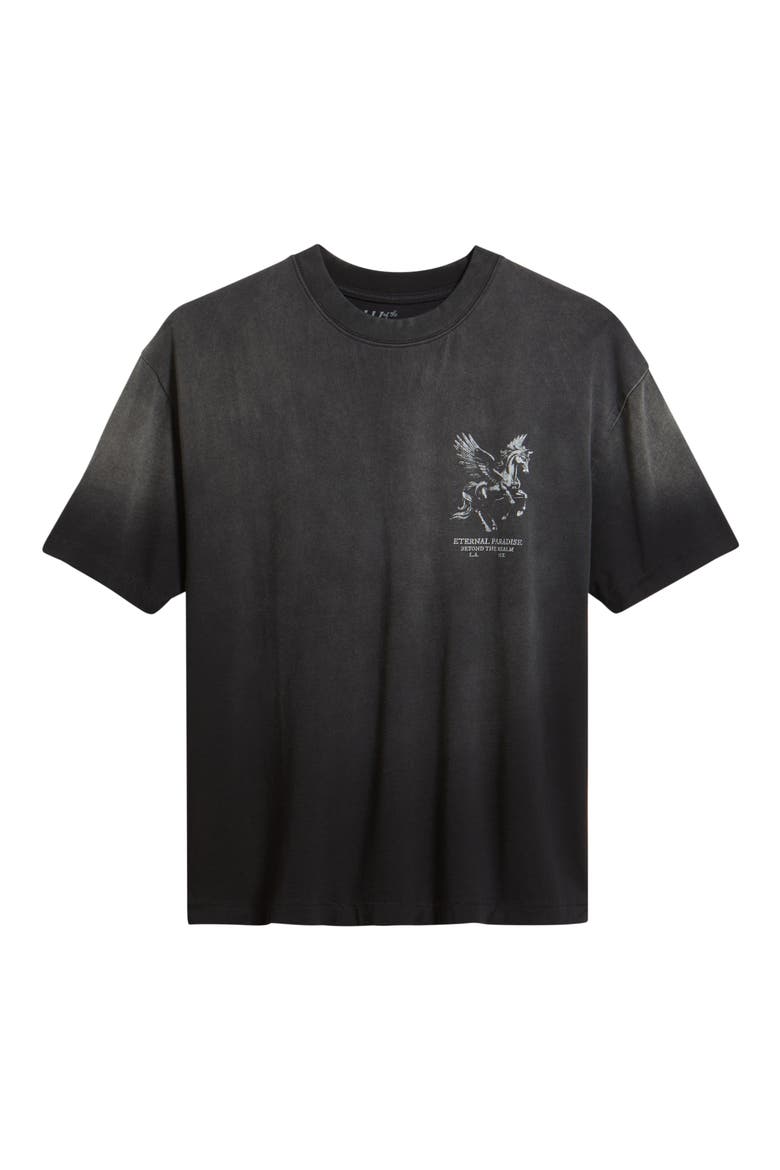 Graphic Rose Garden T-Shirt, Alternate, color, BLACK