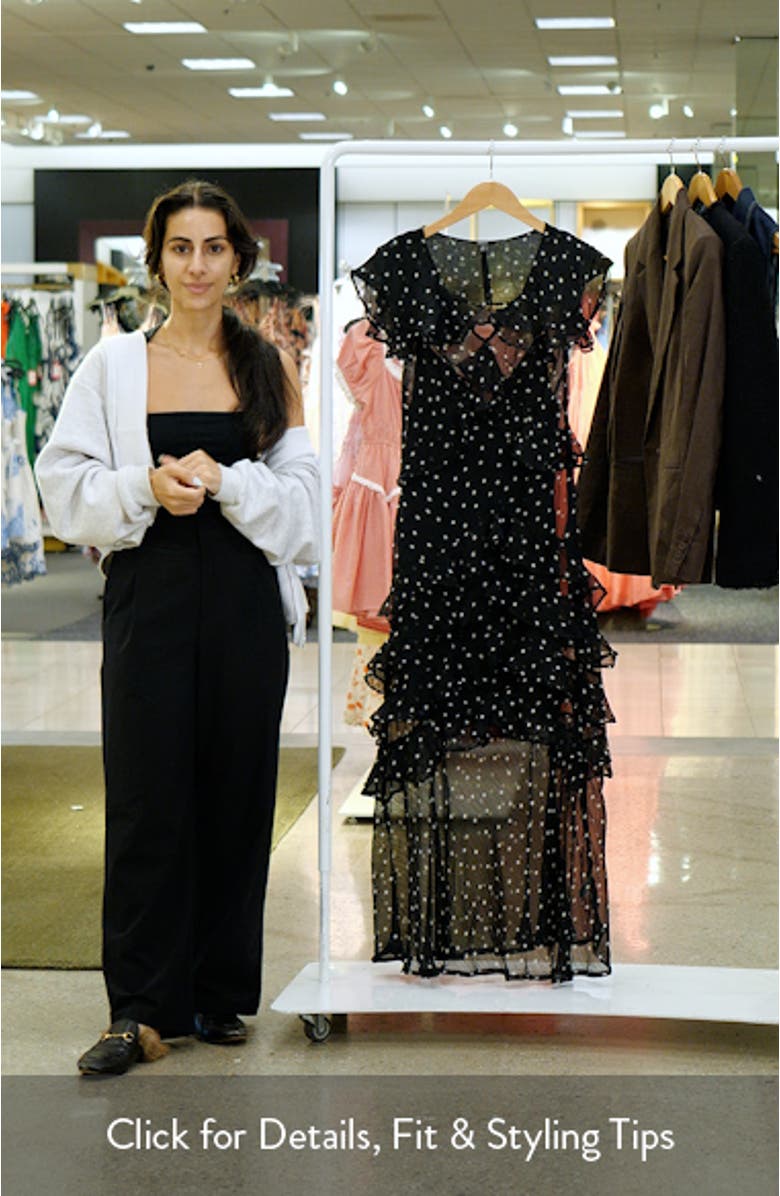 Spot Ruffle Maxi Dress, sales video thumbnail