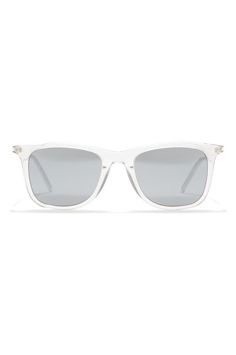 52mm Square Sunglasses, Main, color, BEIGE BEIGE SILVER/SLV
