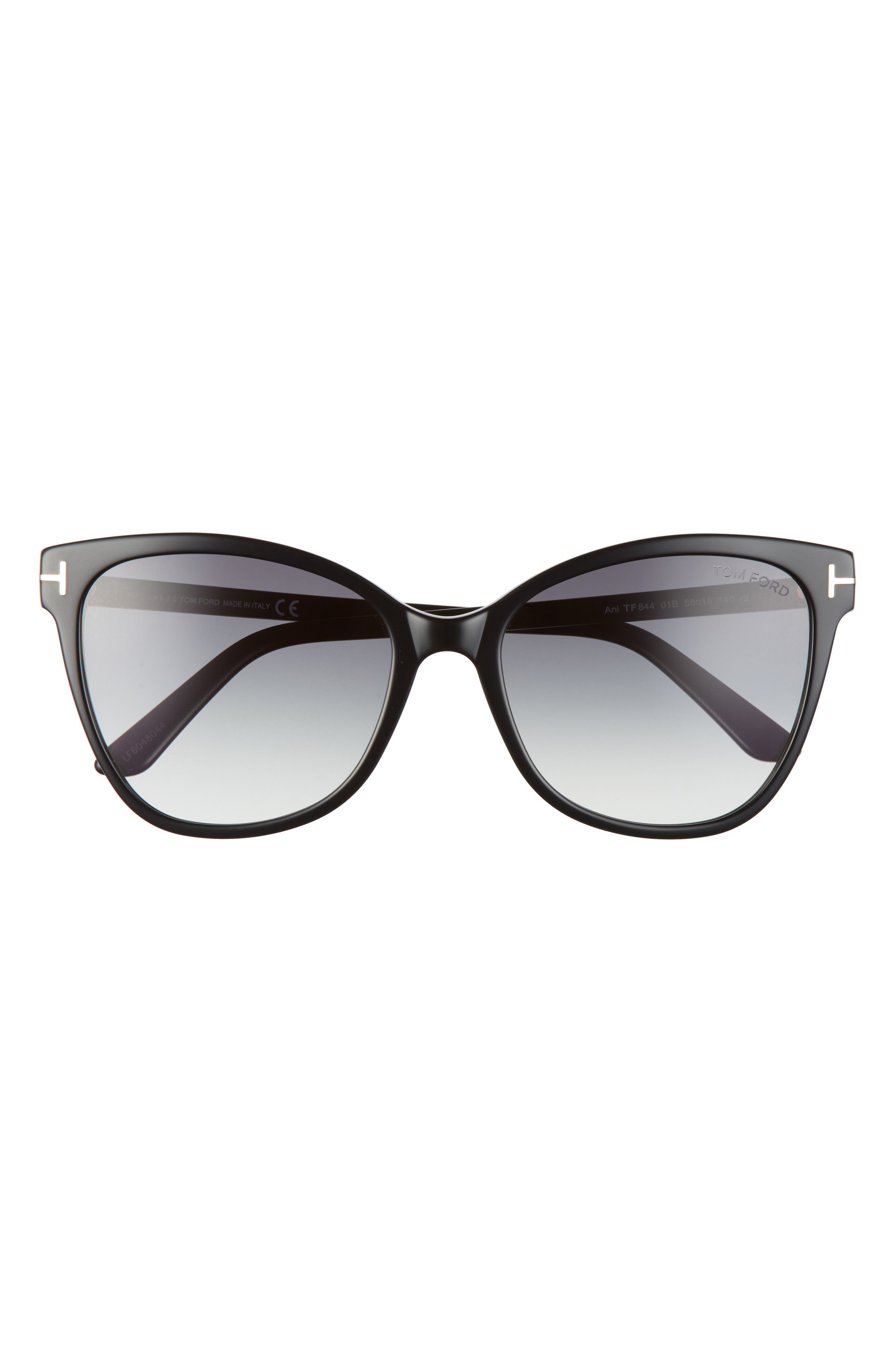 TOM FORD Ani 58mm Gradient Cat Eye Sunglasses