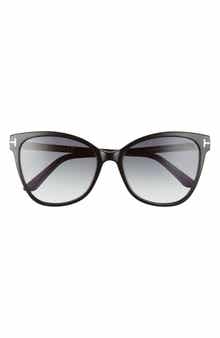 TOM FORD Ani 58mm Gradient Cat Eye Sunglasses