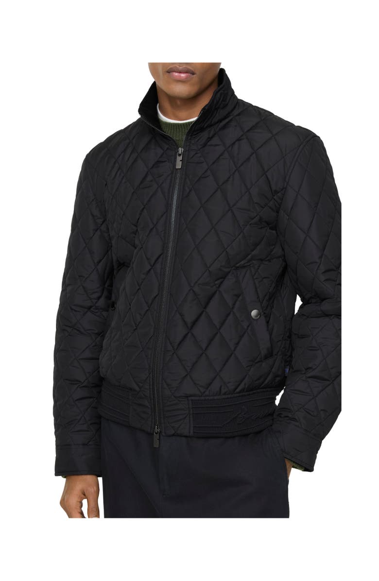 Burberry Quilted Nylon Jacket, Alternate, color, Black