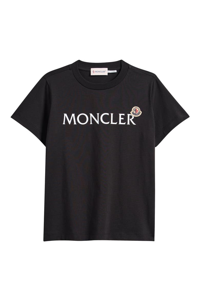 Kids' Logo Patch Graphic T-Shirt, Main, color, BLACK