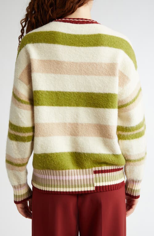 STINE GOYA STINE GOYA STRIPE CREW NECK SWEATER