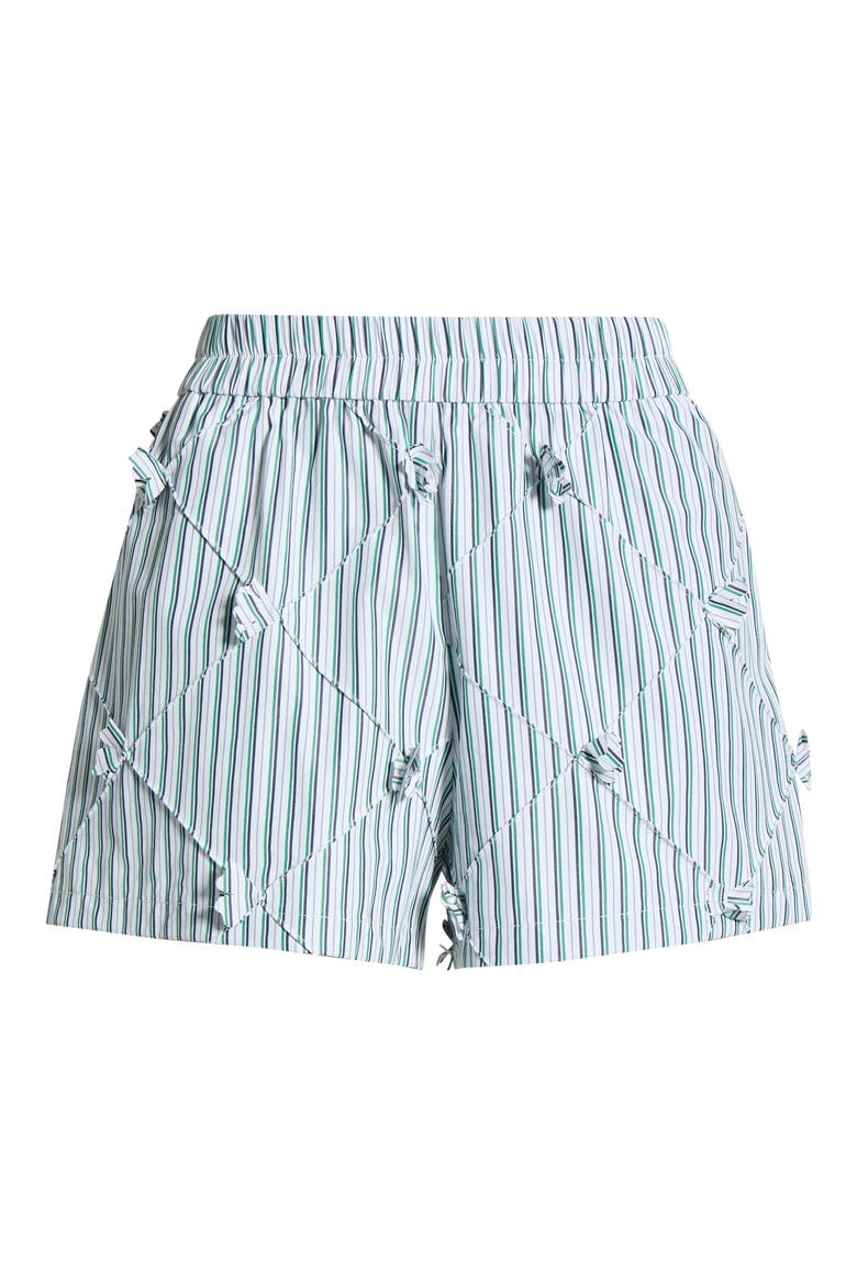 Porter Stripe Quilted Shorts, Alternate, color, GREEN STRIPE