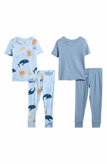 Poppy & Clay Assorted 2-Pack Print Fitted Two-Piece Pajamas