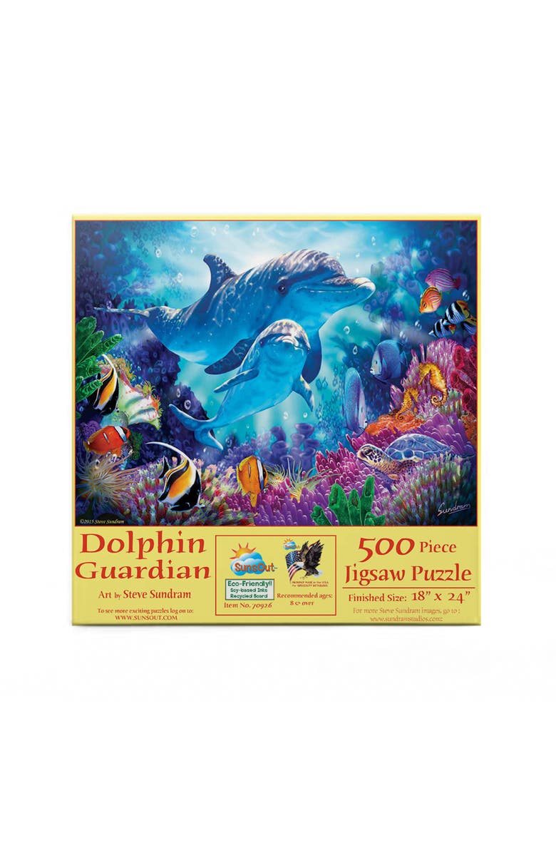 Sunsout Dolphin Guardian 500 piece Jigsaw Puzzle for Adults, Alternate, color, Multicolor