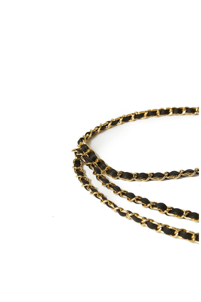 Mini Gissel Chain Belt, Alternate, color, BLACK GOLD