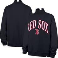 '47 Women's '47 Navy Boston Red Sox Oversized Vantage Mock Neck Sweatshirt
