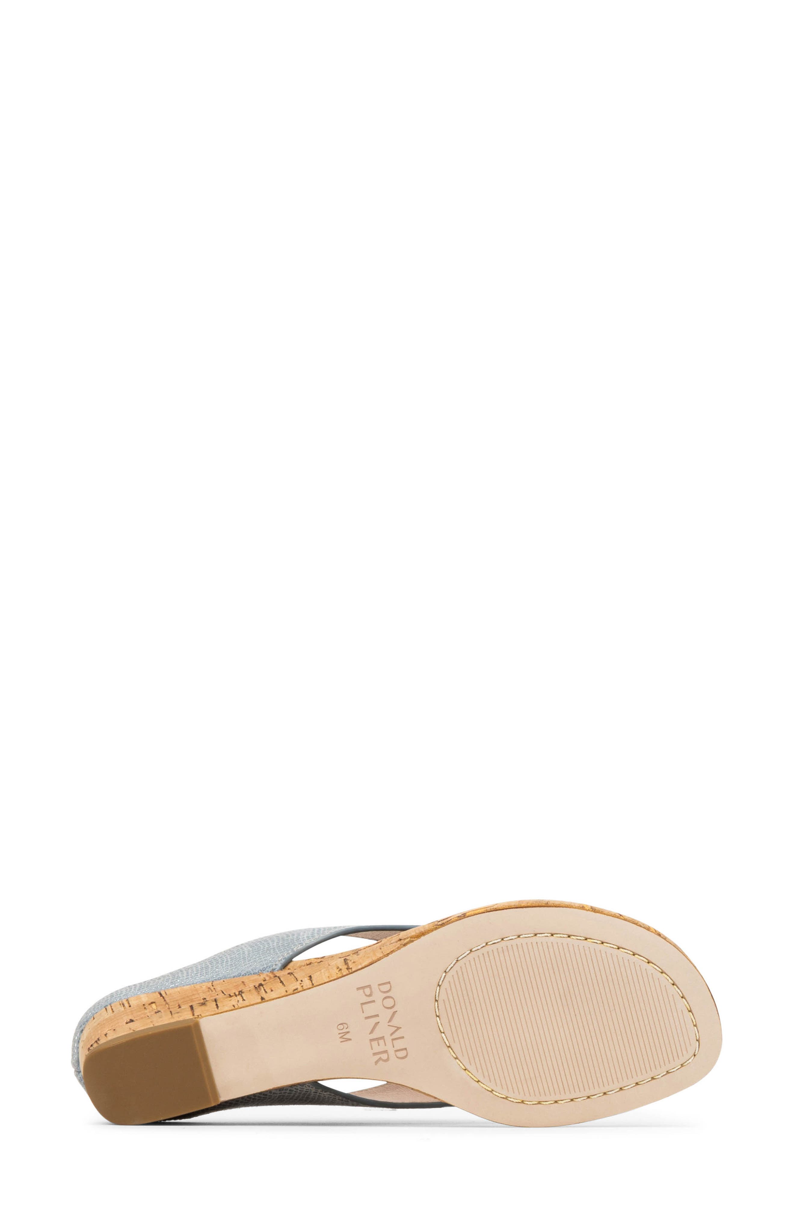 Vylette Wedge Flip Flop, Alternate, color, CLOUD GRAY