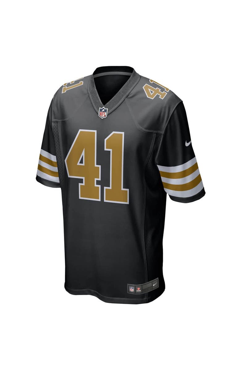 Nike Men's Nike Alvin Kamara Black New Orleans Saints Alternate Game Jersey, Alternate, color, Black
