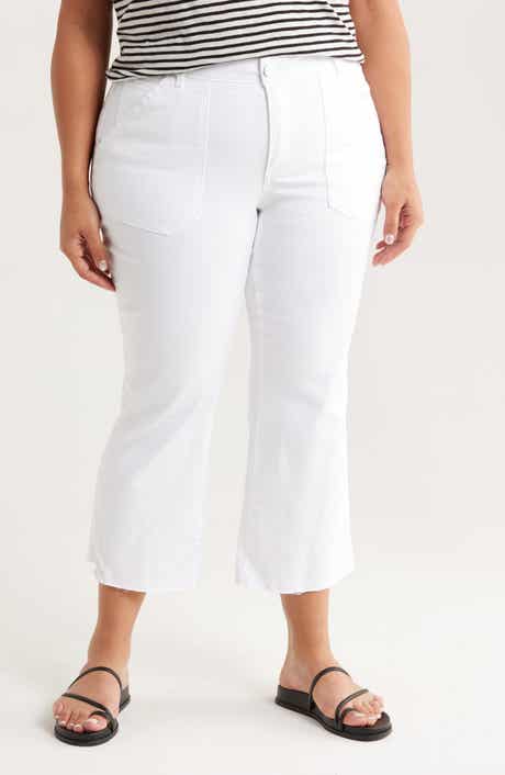 Democracy High Waist Crop Flare Leg Jeans
