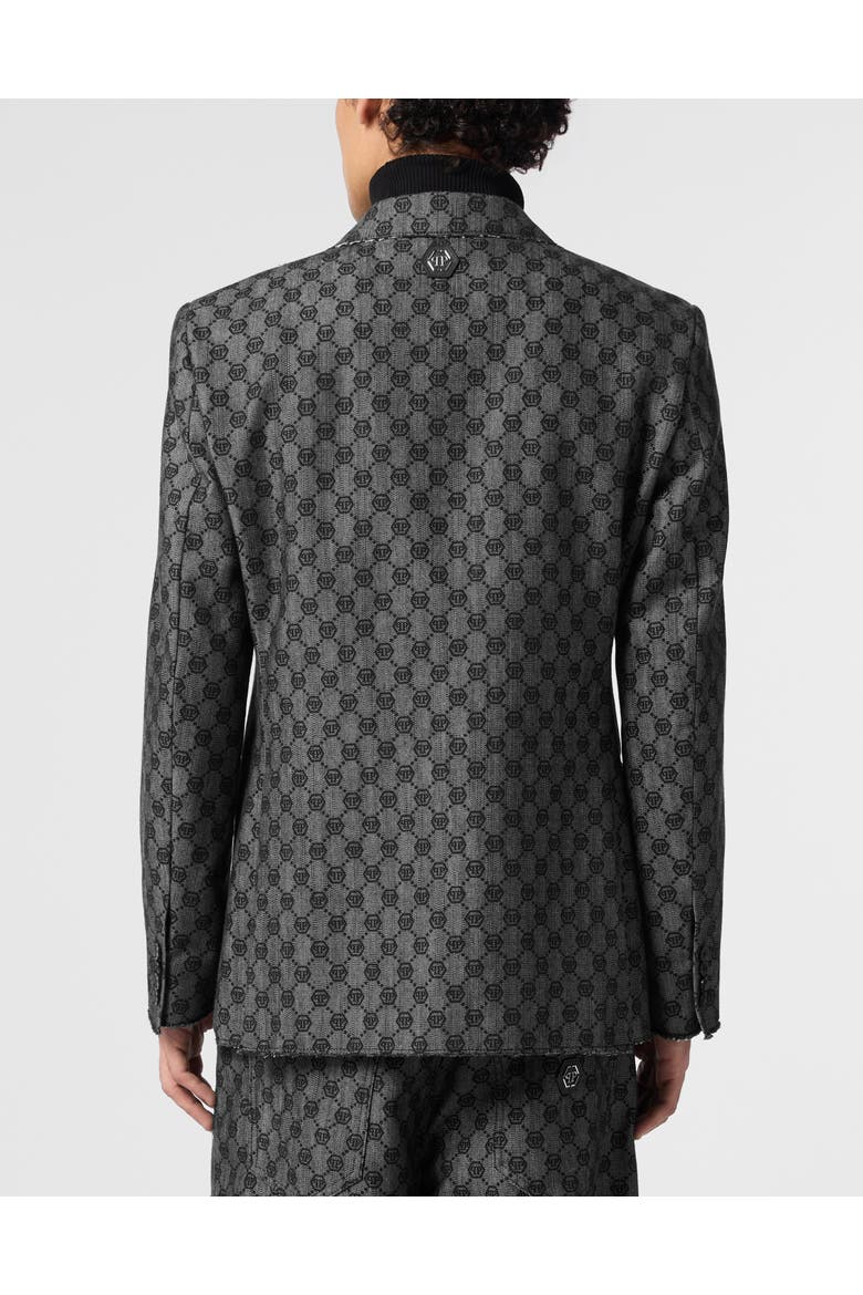 Miami Vice Fit Blazer Jacquard Monogram Men, Alternate, color, black