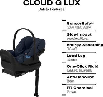 Gazelle S Stroller & Cloud G Lux Comfort Extend SensorSafe<sup>™</sup> Car Seat & Base