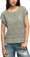 Lucky Brand Open Stitch Sweater