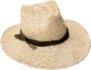 Binata Millinery Luna Knotted Sisal Fedora Hat