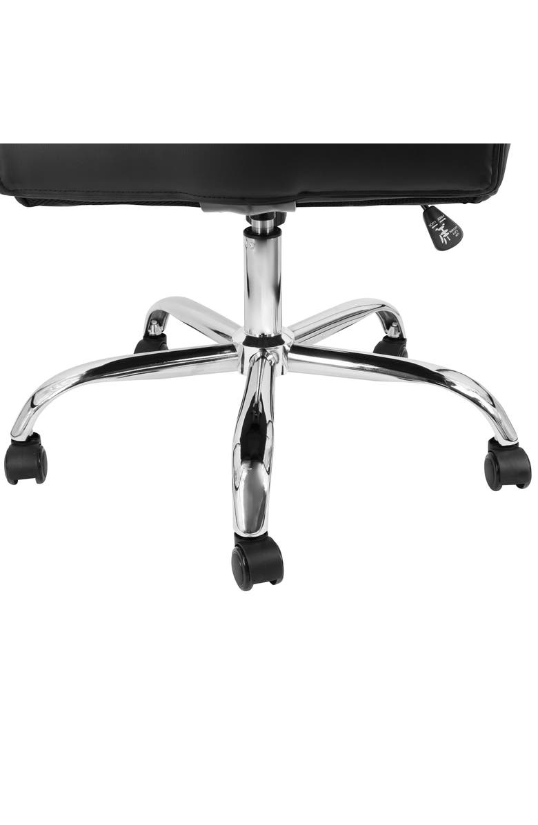 Elama High Back Adjustable Office Chair, Alternate, color, Black