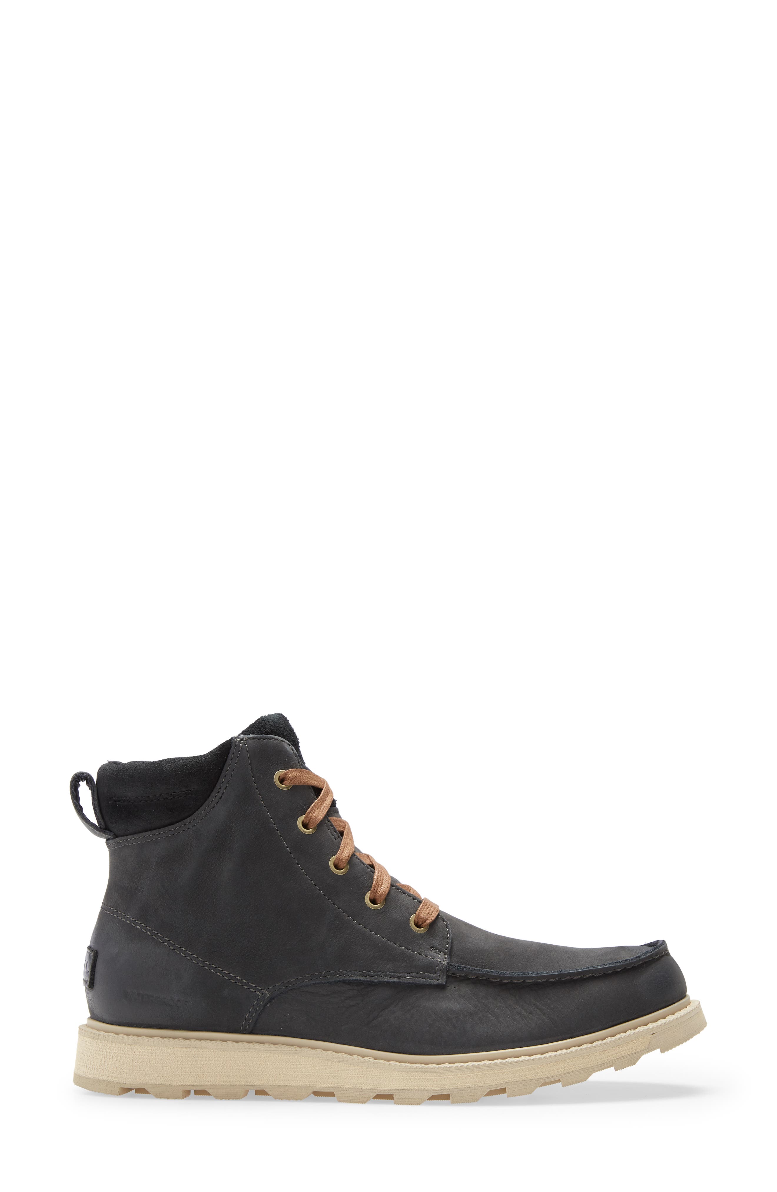 SOREL Madson II Moc Toe Waterproof Boot, Alternate, color, Coal