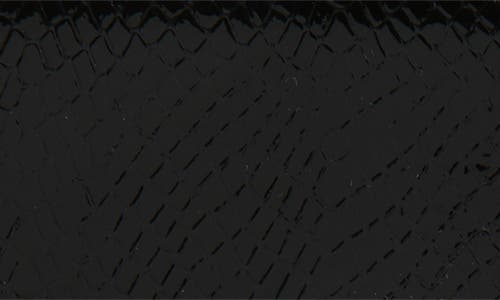 Saint Laurent Cassandre Snakeskin Embossed Patent Leather Envelope Wallet