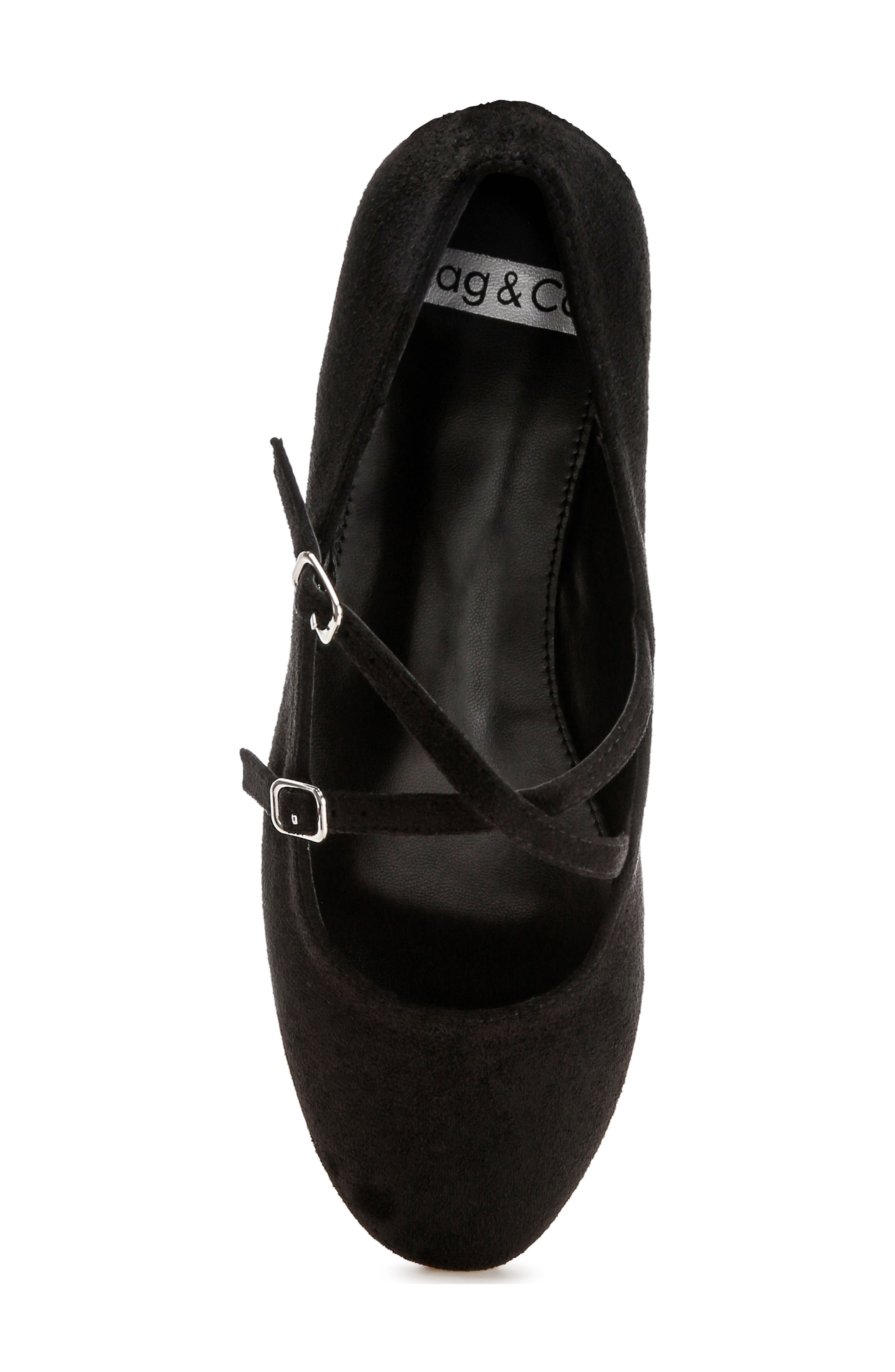 Nayela Mary Jane Flat, Alternate, color, BLACK