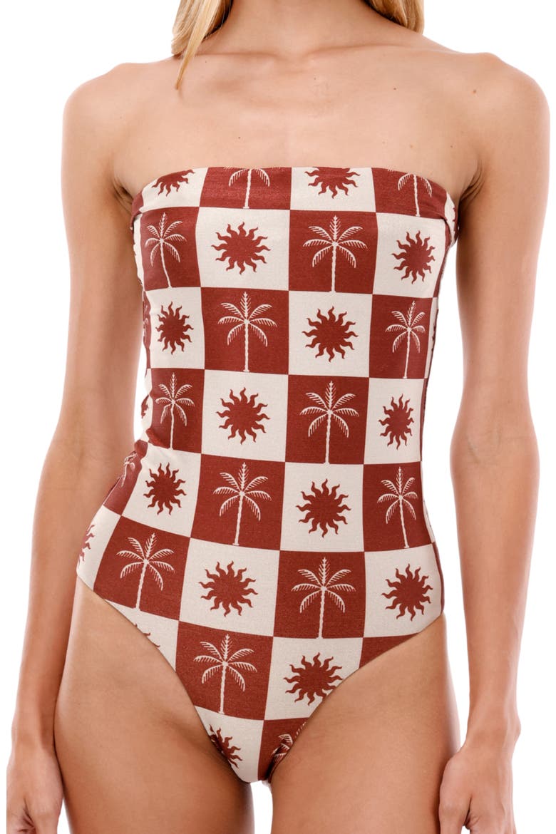 Sunrise Palm Lunaria One-Piece Swimsuit, Alternate, color, SUNRISE PALM
