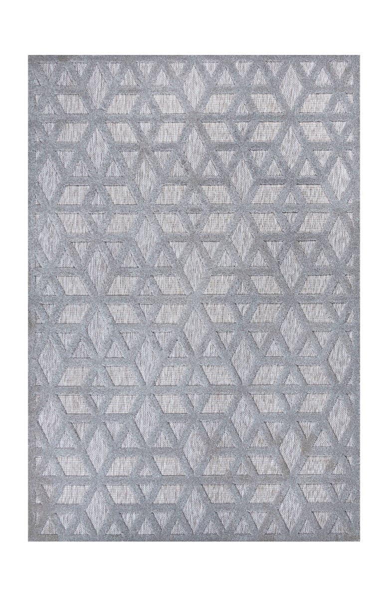 JONATHAN Y Talaia Neutral Geometric Indoor/Outdoor Area Rug, Main, color, Light Gray
