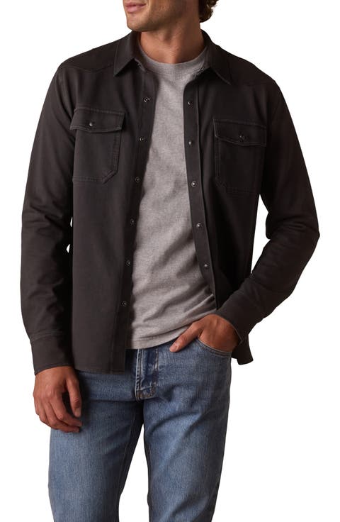 Tentoma Cotton Stretch Twill Snap-Up Western Shirt