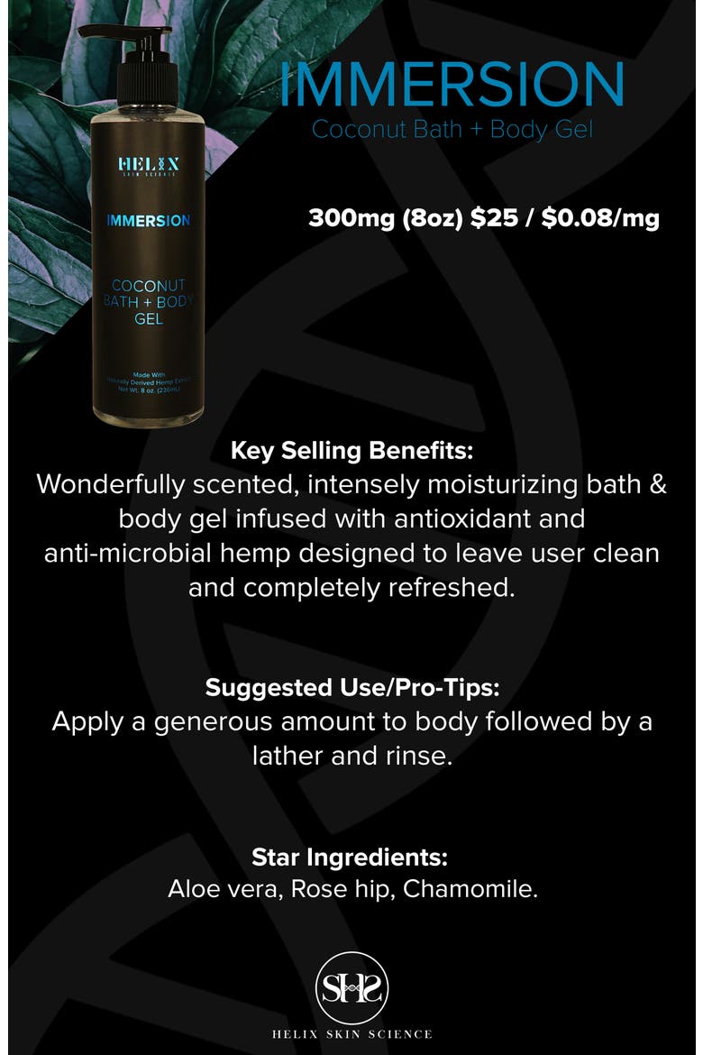 Immersion Coconut Bath + Body Gel with CBD (Nordstrom Exclusive), Alternate, color, NO COLOR