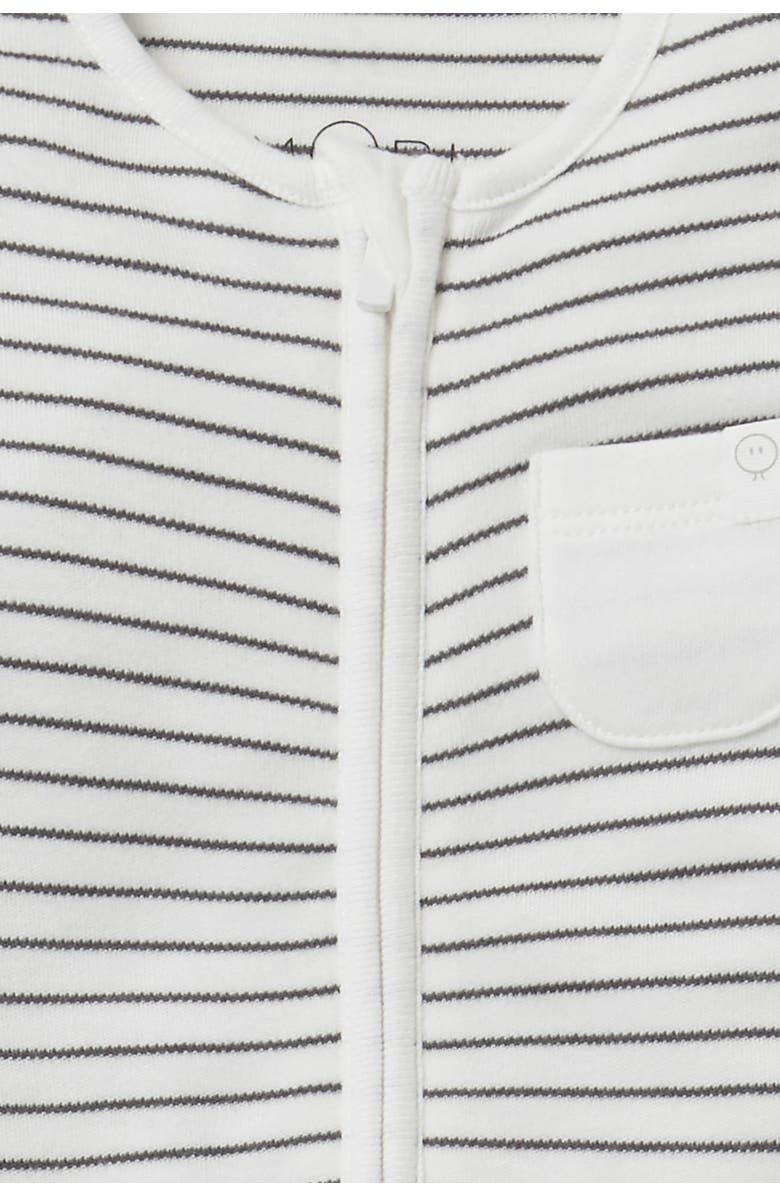 MORI Two Way Zip-Up Sleepsuit, Alternate, color, Grey Stripe