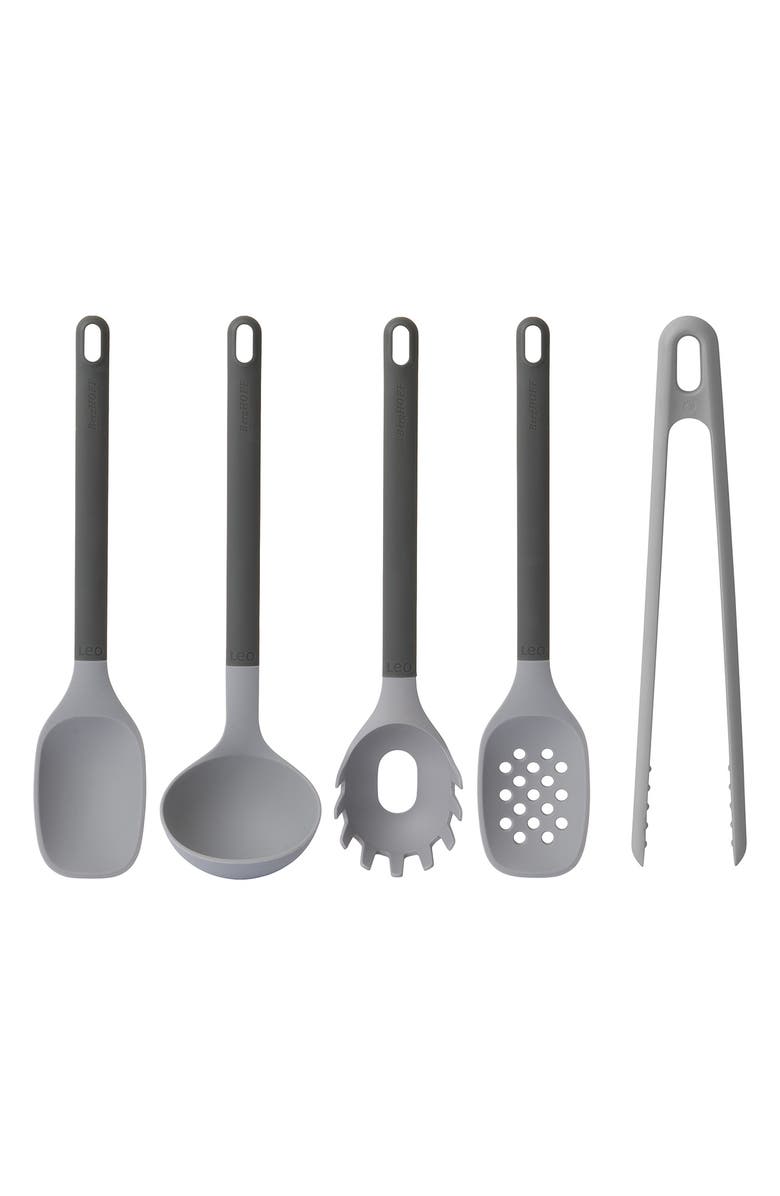 BergHOFF INTERNATIONAL Leo 5-Piece Utensil Set - Grey, Main, color, Grey