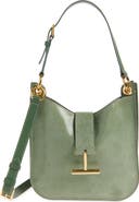 TOM FORD Small Tara Lizard Embossed Leather Top Handle Bag