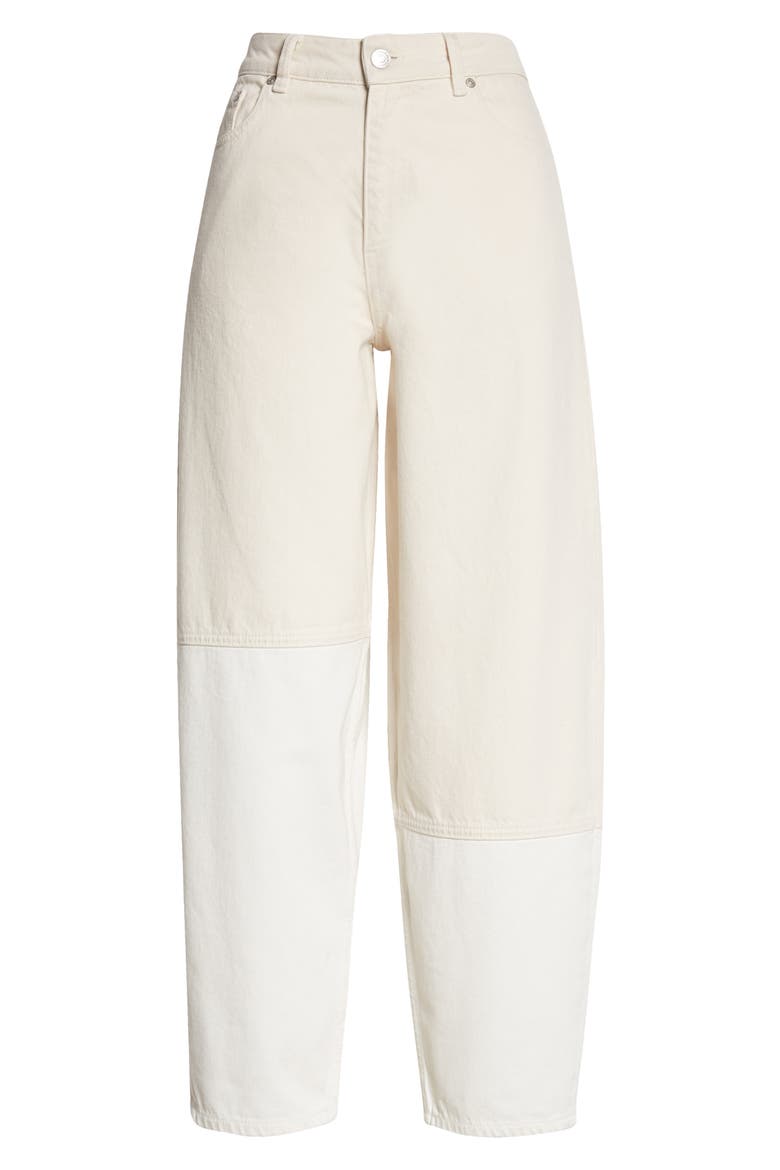 Straight Leg Organic Cotton Jeans, Alternate, color, VANILLA ICE