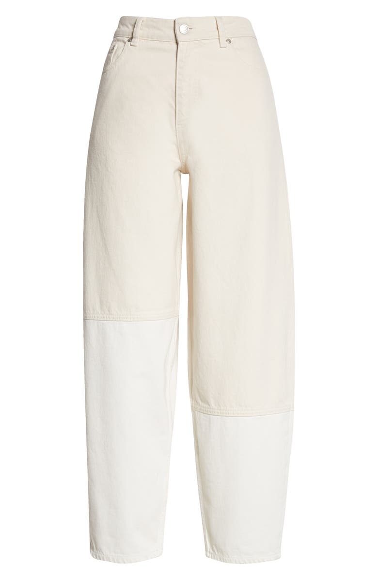 Ganni Straight Leg Organic Cotton Jeans, Alternate, color,