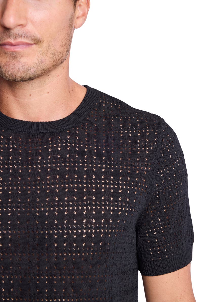 PAISLEY & GRAY Short Sleeve Knit T-Shirt, Alternate, color, Black Soy