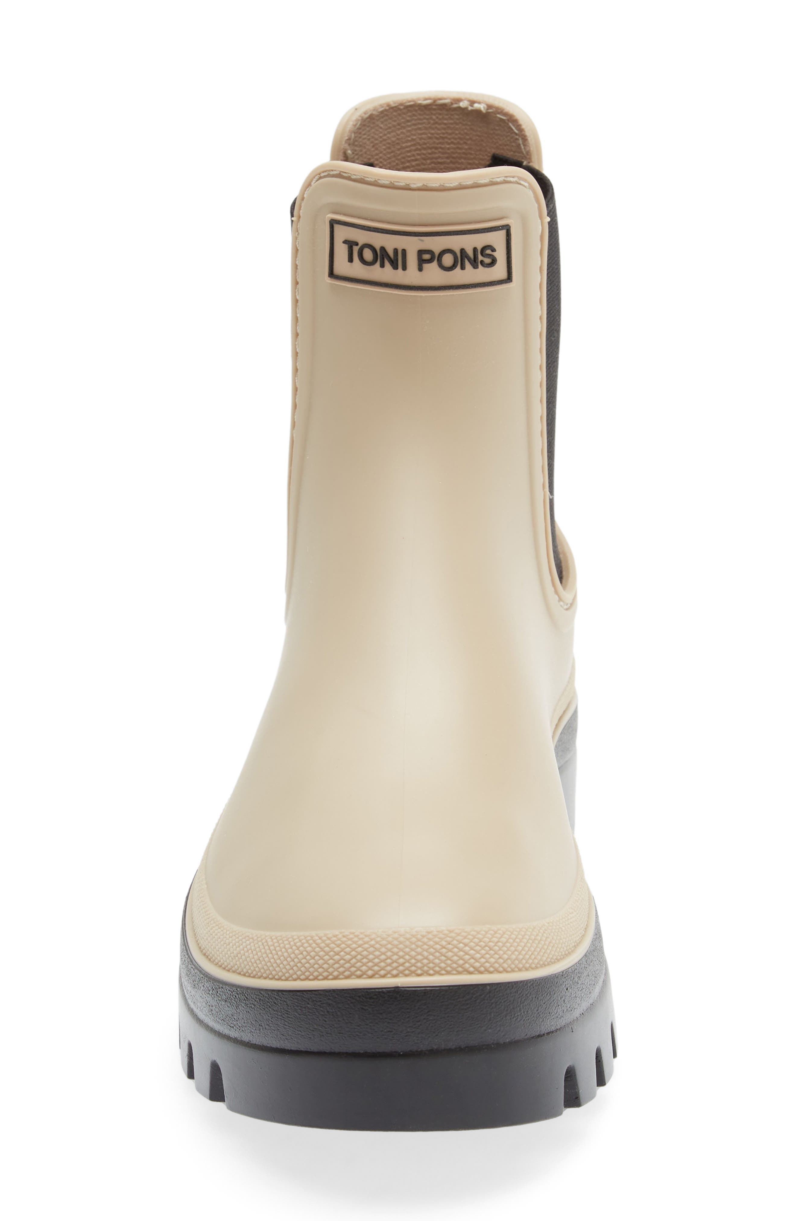 Carter Waterproof Chelsea Rain Boot, Alternate, color, BEIGE