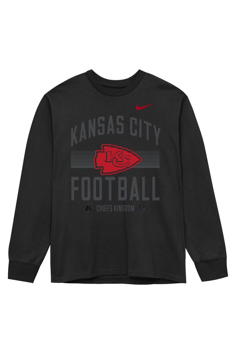 Toddler Nike Black Kansas City Chiefs Essential Long Sleeve T-Shirt, Main, color, Black