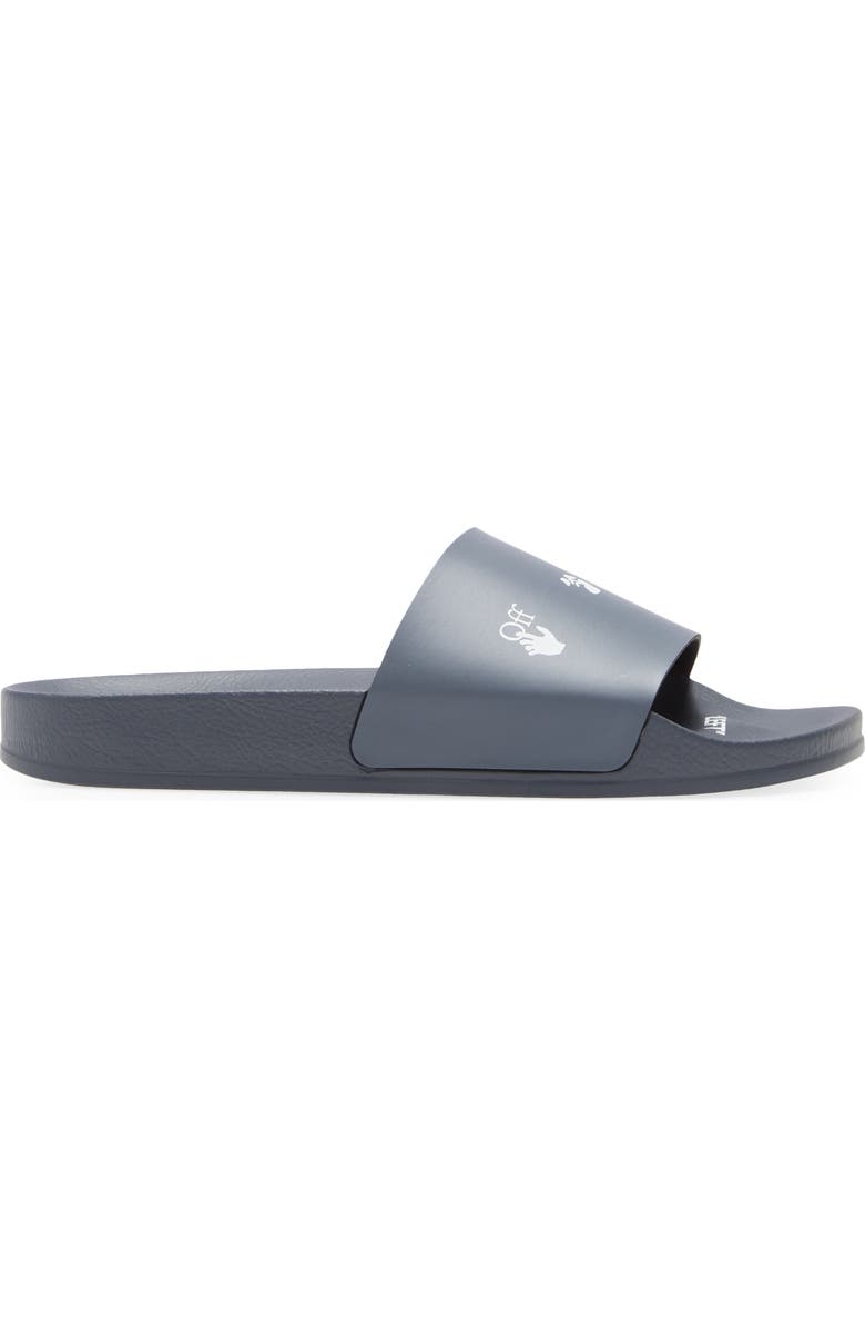 Off-White Logo Slide Sandal, Alternate, color,